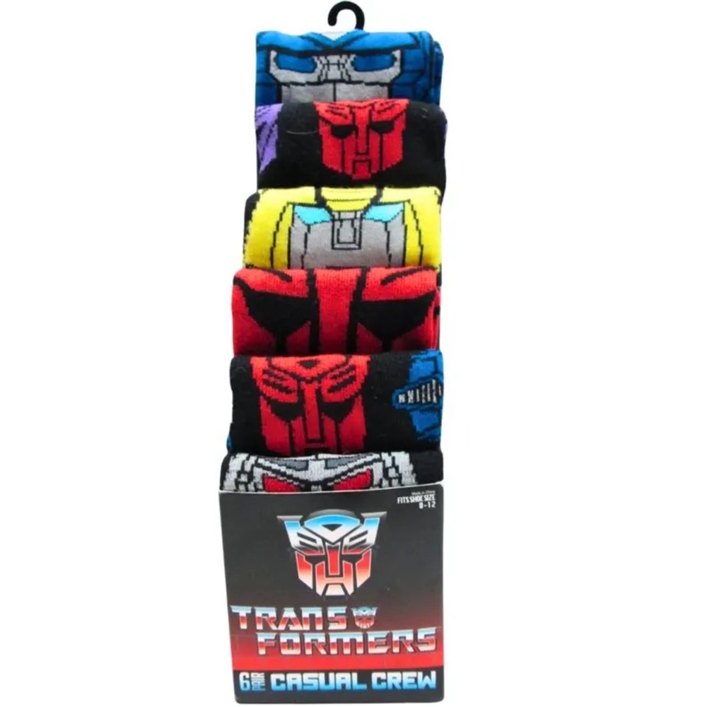 Transformers 6-Pack Crew Socks Set